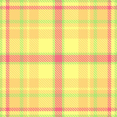 Indoor texture tartan check, intricate background pattern fabric. Furry seamless plaid textile vector in amber and yellow colors.