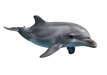Naklejka premium Bottlenose Dolphin Isolated on Transparent Background