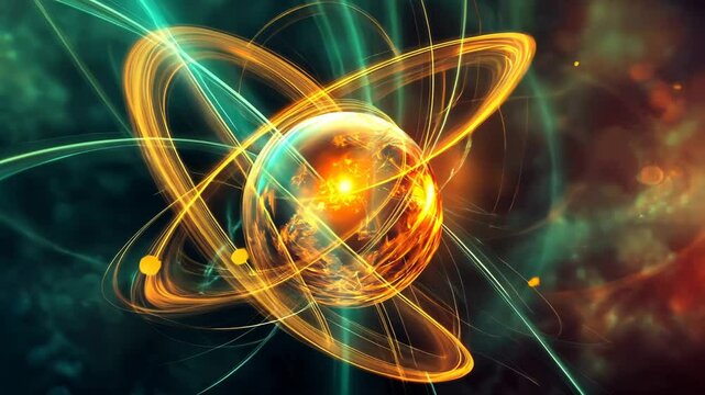 Atomic Structure, Energy, Space, Abstract Art
