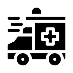 Ambulance glyph icon