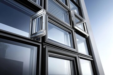 Obraz premium High-performance uPVC window systems enhancing design and functionality.
