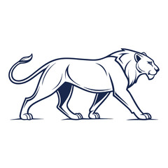 Obraz premium A lion vector art design template