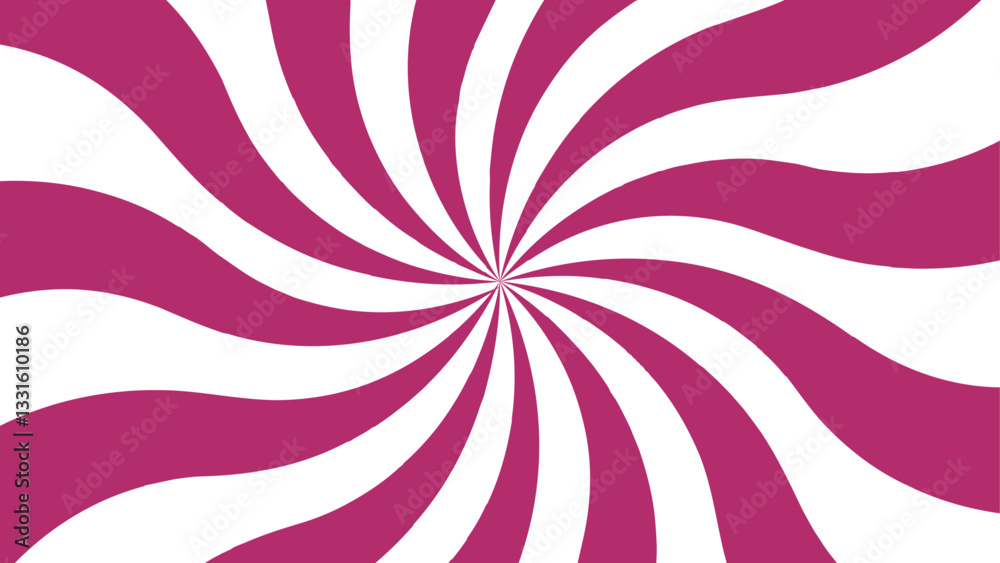 Poster Abstract background with rays retro starburst. Twisted swirl. Spiral radial striped backdrop design with Ray stripes Funky ray elements. Swirl candy background with sunburst rays
