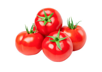 tomatoes on a white background