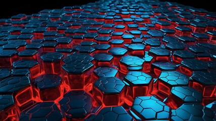 Fototapeta premium hexagonal shapes abstract wallpaper