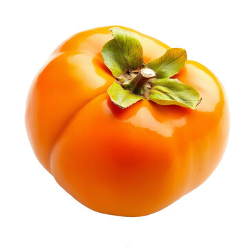 fresh persimmon fruit isolated on white