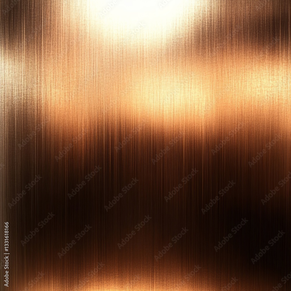Leinwandbilder elegant copper sheen: abstract background with vertical lines and a glowing gradient from light to d