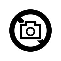 撮影禁止のアイコンイラスト