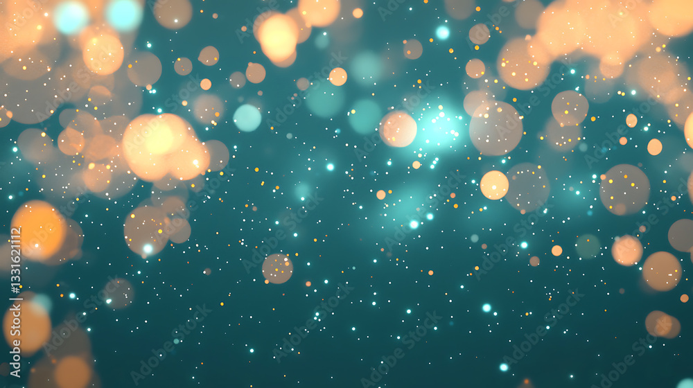 Poster dynamic sparkling bokeh effect studio digital art abstract close-up visual creativity