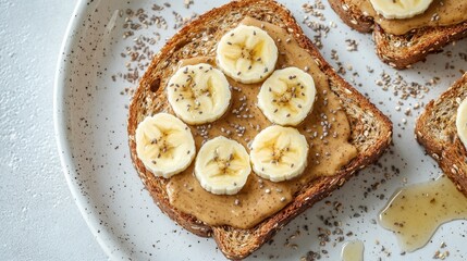 Sprouted Grain Bread with Nut Butter