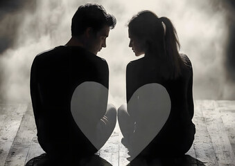 Couple relationship problems, breakup, divorce, marriage problems