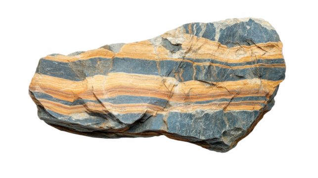 Striated Stone: A Geological Tapestry of Earth's Ancient Layers and Textures - Captivating Rock Formation with Natural Patterns and Mineral Details