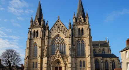 Fototapeta premium gothic-church-castle-stone-standard-scale-4_00x