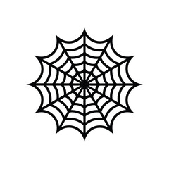 vector illustration of a spider web