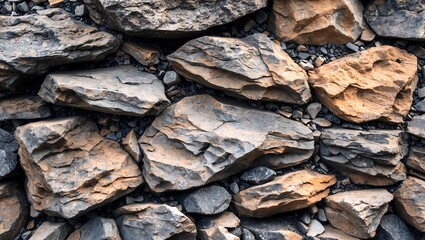 Earthy rocky surface with smooth stone texture