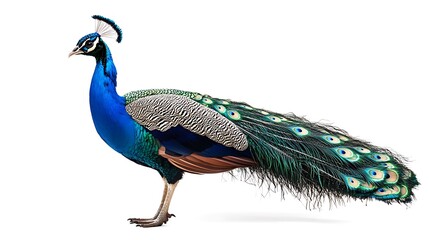 Obraz premium Majestic Indian Peacock in Profile