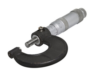 Old metal micrometer