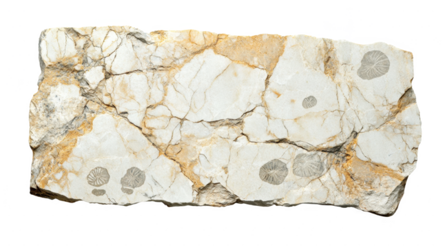 Ancient Fossil Rock: A Geological Time Capsule with Intricate Textures and Patterns, Revealing Earth's History and Natural Beauty