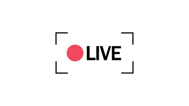 live streaming icon animation