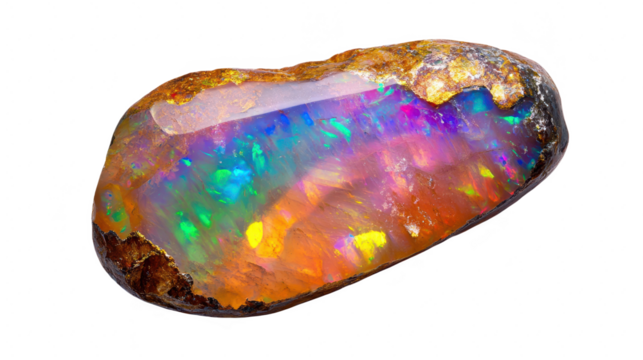 Iridescent Opal Gemstone: A Kaleidoscope of Colors, Precious Mineral, and Nature's Treasure with Vibrant Spectrum and Unique Patterns