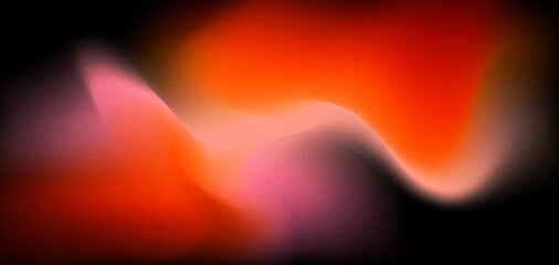 Elegant abstract texture with a warm glow, blending orange and pink tones with a grainy effect.