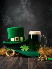st patricks day greeting card background