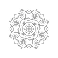 Vector Mandala Art with Simple and Elegant Patterns for Print and Web