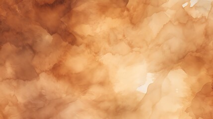 Hand painted abstract brown watercolor background