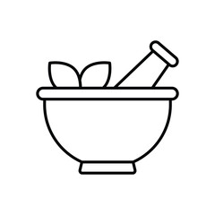 Mortar vector icon 