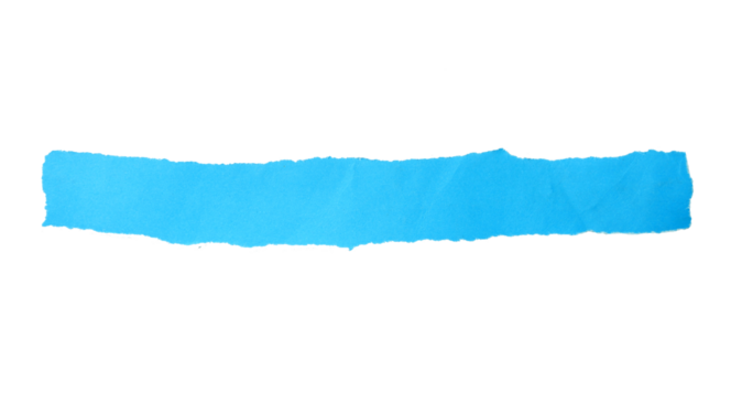 Pieces of torn or cut blue paper, design elements isolated on transparent background. - Powered by Adobe