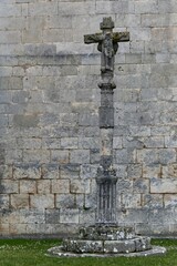 Transept of the Monastery of Las Huelgas rises on a stepped circular base.