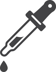 Pipette dropper icon on white background. Vector