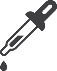 Pipette dropper icon on white background. Vector
