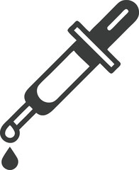 Pipette dropper icon on white background. Vector