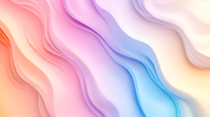 Obraz premium Gradient background in pastel light colors, soft and smooth abstract backdrop for design and branding