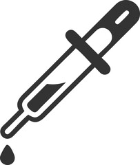 Pipette dropper icon on white background. Vector