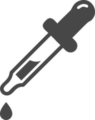 Pipette dropper icon on white background. Vector
