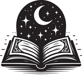 Islamic Quran Silhouette Bundle | Holy Book Vector Designs graphics