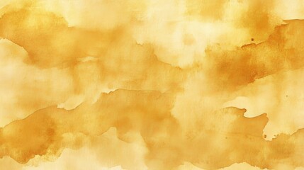 Abstract yellow watercolor texture with warm golden tones
