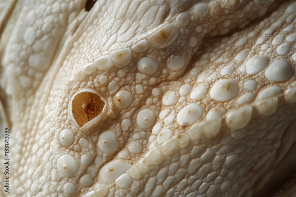 Poster unique close-up of a textured reptile skin revealing intricate patterns and details in natural light