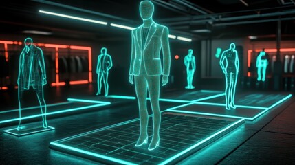 Futuristic Fashion Show with Holographic Models