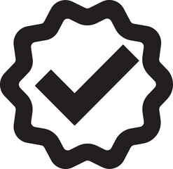 Black checkbox icon, checkmark icon, right box icon   © Victor