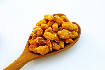 Caramelised peanuts with sesame, Candied peanuts