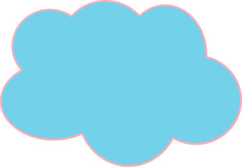 vector illustration of a cloud