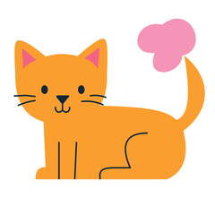 Cute orange cat
