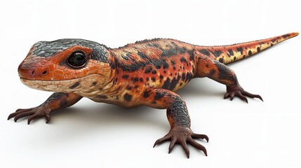 Obraz premium Beautiful lizard clipart isolated on a white background