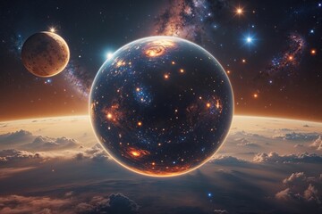 Cosmic Exploration of an Uncharted Extraterrestrial Sphere with Brilliant Stars in the Galaxy