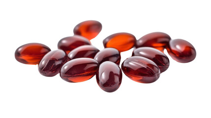 Iron vitamins pills isolated on white background