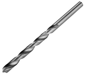 Drill bit isolated on a transparent background. Completely in focus. Full depth of field. PNG.