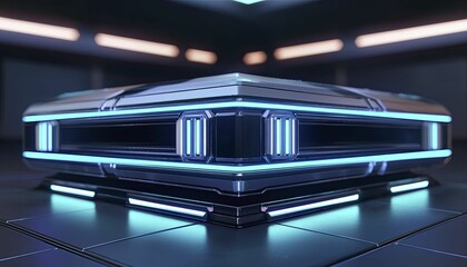 3D-printed architectural marvel, illuminated with vibrant neon lights, featuring elaborate designs and exceptional engineering precision.